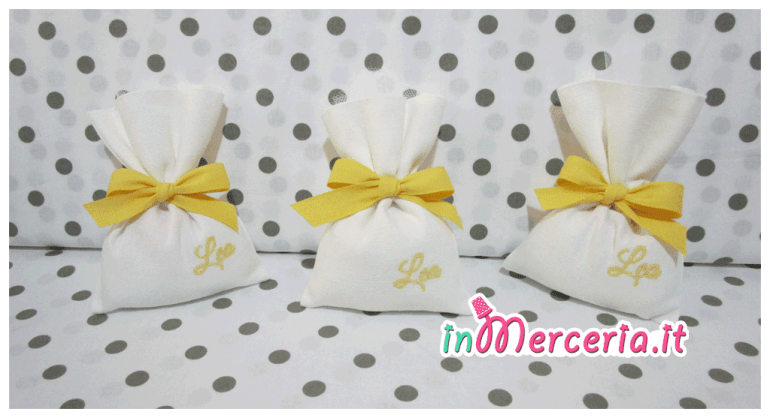 Sacchetti bomboniera portaconfetti per Lea