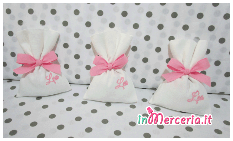 Sacchetti bomboniera portaconfetti per Lea