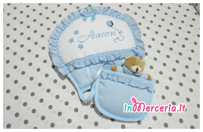 Fiocco nascita mongolfiera celeste per Aaron