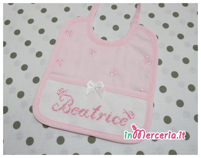 Accappatoio little star e bavetta con fiocchetti per Beatrice