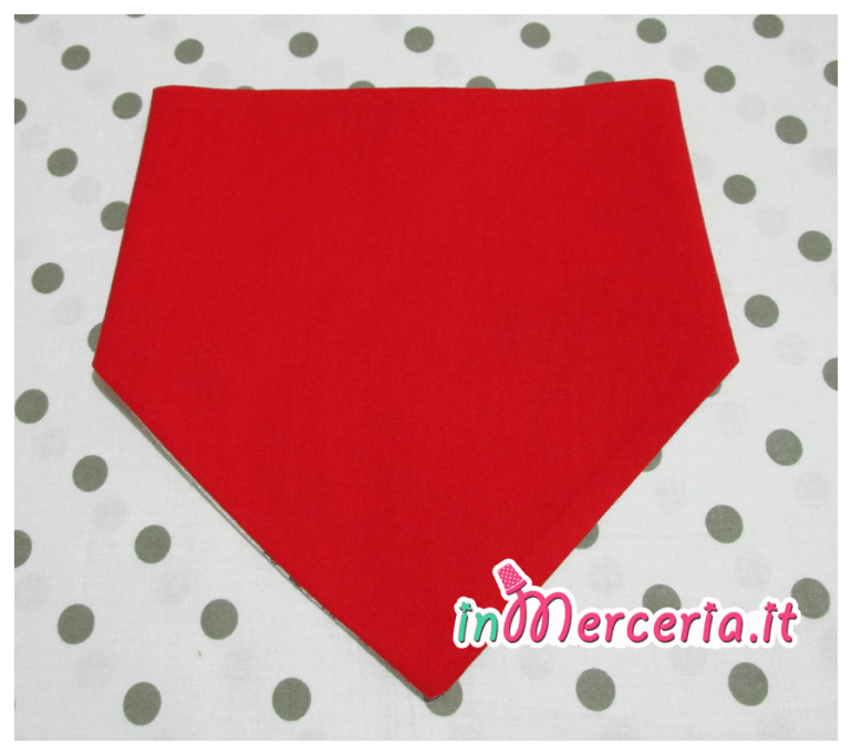 Bavette bandana natalizie con renna e pupazzi di Natale