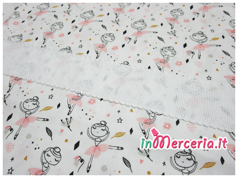 Sacchetto, bavetta bandana e bavaglia con ballerina Isadora