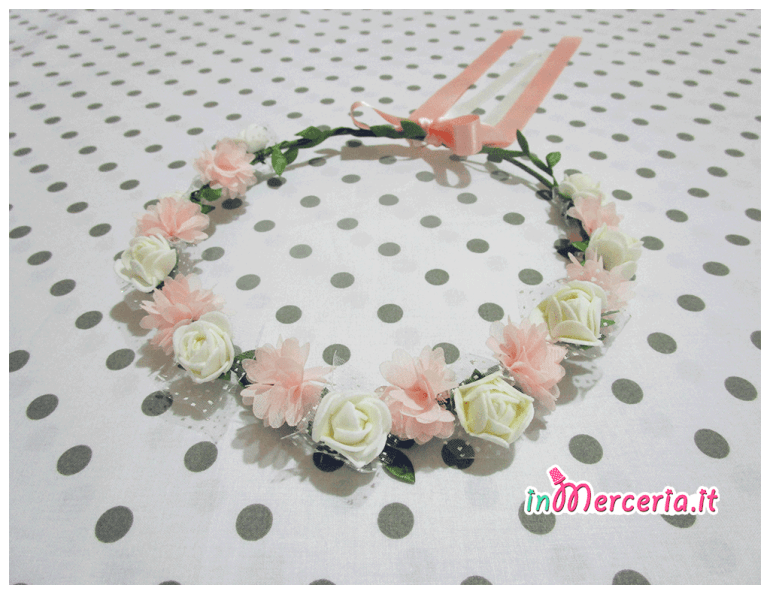 Coroncina fiori per sposa e damigelle