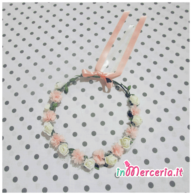 Coroncina fiori per sposa e damigelle