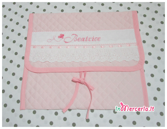 Buste trapuntate nascita e asilo per Beatrice