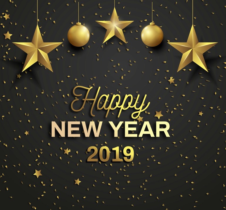 Buon anno! Felice 2019 a tutti. 