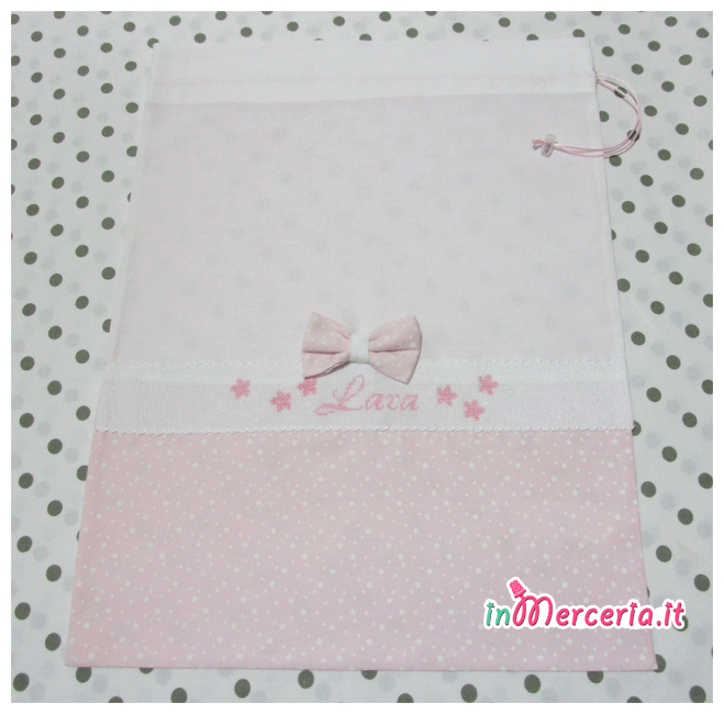 Beauty e sacchetto nascita e asilo little star per Lara