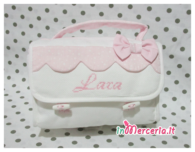 Beauty e sacchetto nascita e asilo little star per Lara