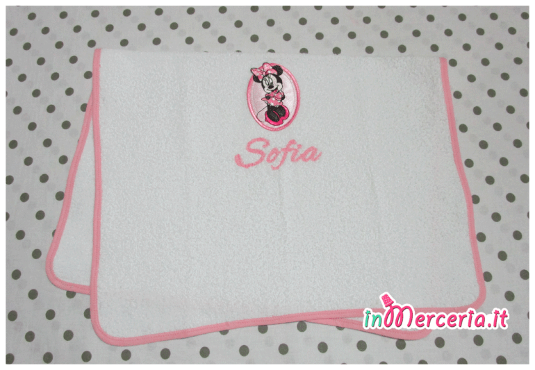 Set asilo Minnie - Asciugamano bavetta e tovaglietta per Sofia
