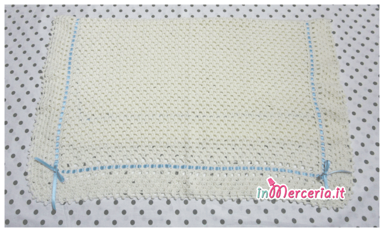 Copertina culla per neonato in lana