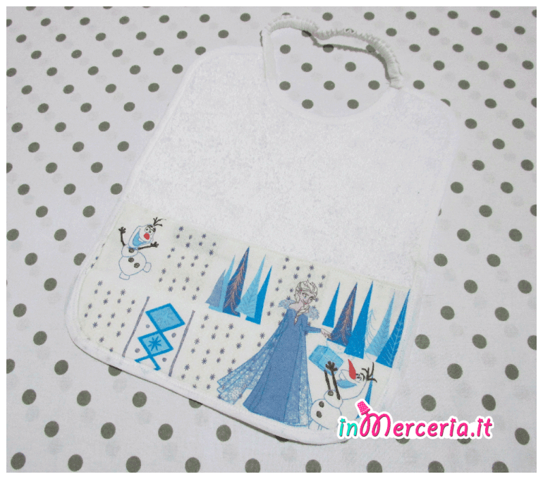 Set asilo Frozen - Sacchetto, asciugamano e bavetta