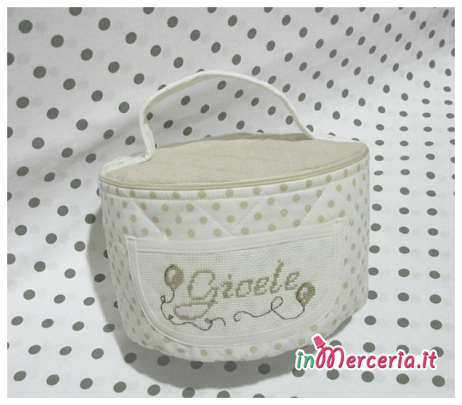Beauty case misto lino pois per Gioele