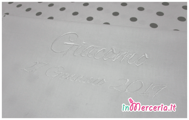 Asciugamano battesimo in cotone per Giacomo