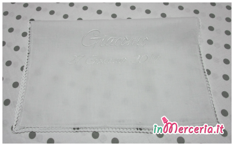 Asciugamano battesimo in cotone per Giacomo