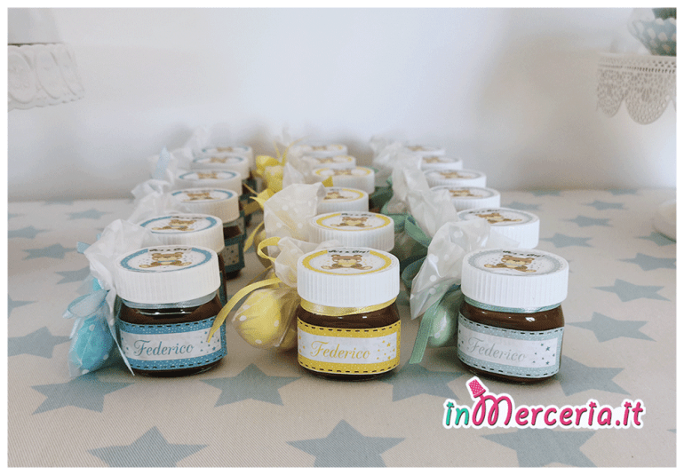 Nutelline per nascita personalizzate con nome Federico