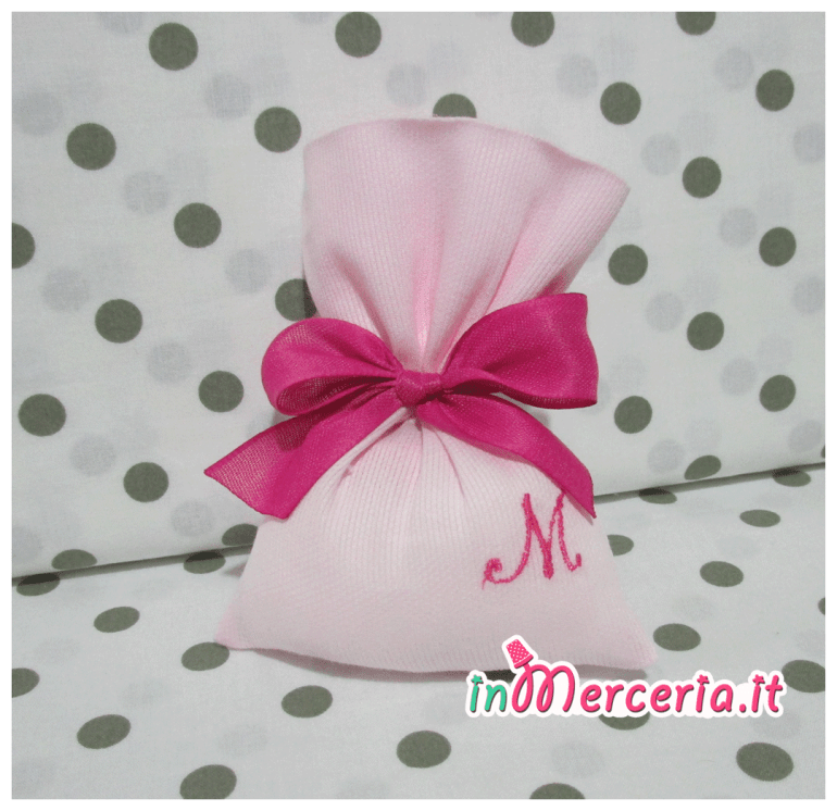 Sacchetti bomboniera portaconfetti con iniziale e nome Matilde