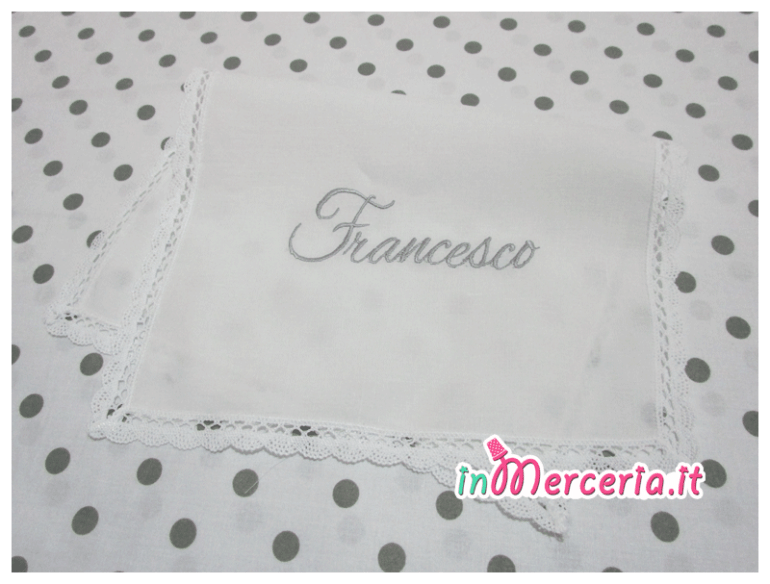 Asciugamano battesimo in lino per Francesco