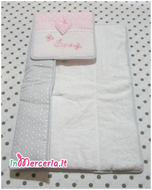 Fasciatoio da borsa Cuore rosa per Eva