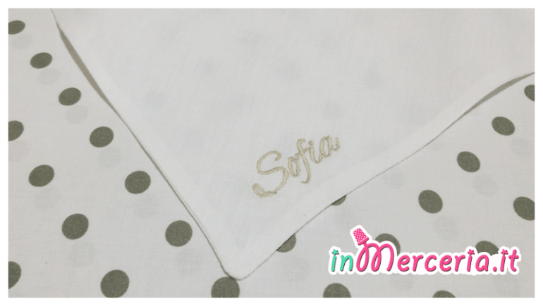 Bavetta bandana in lino per Sofia