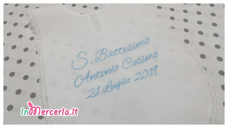 Camicina battesimo in lino per Antonio Cosimo