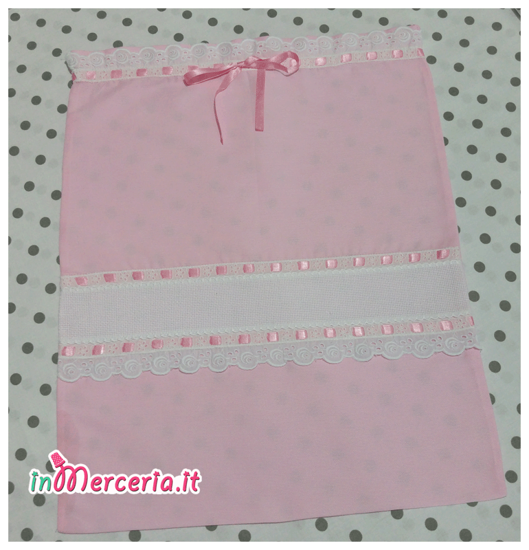 Sacchetto e busitna nascita e asilo e fiocchi nascita nuvola e stella per Mia