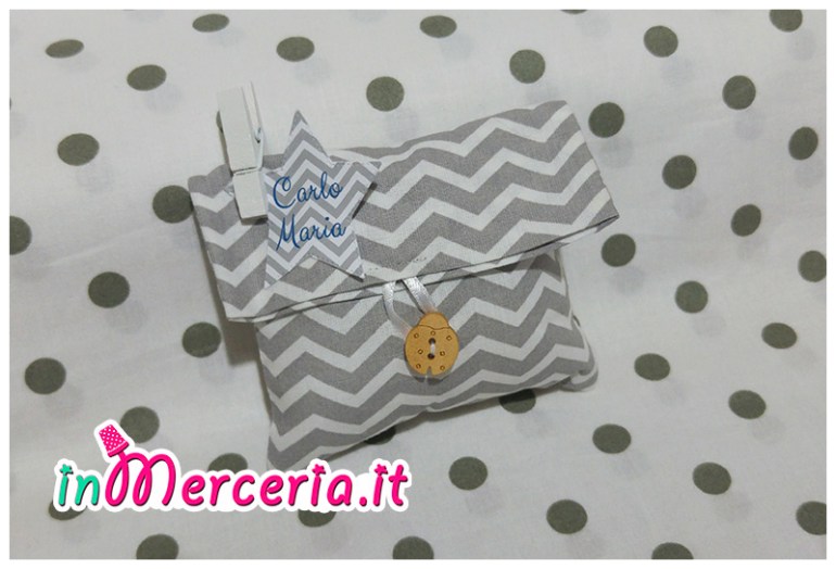 Bustina bomboniera portaconfetti con stella per "Carlo Maria"