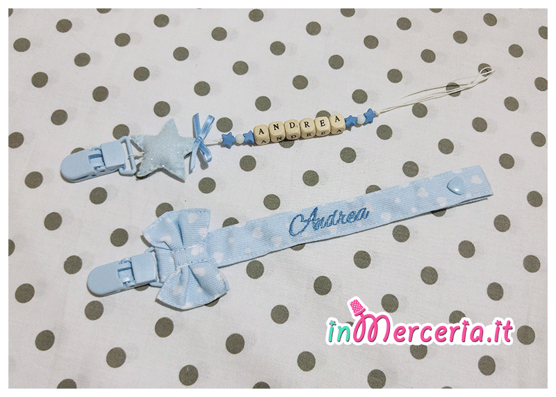 Catenelle Per Ciuccio 4 Pezzi - Con Clip Adattatore, Tessuto Morbido, Per Neonati - Foto 6