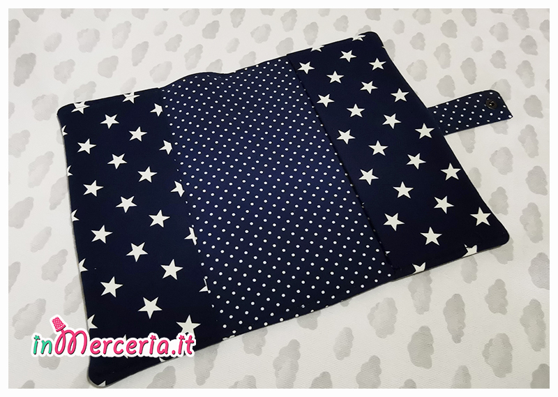 Porta libretto sanitario bambino con iniziali JAB