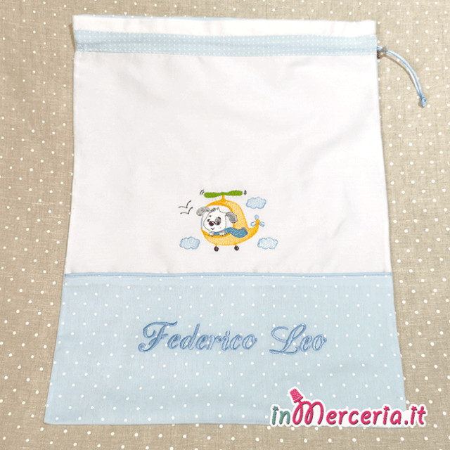 Sacchetto Regalo 'Benvenuto Al Mondo' Per Nascita E Baby Shower – 21x10x25 Cm, Con Carta Velina Gialla, In Carta Resistente