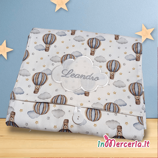 Coprifasciatoio con mongolfiere leandro