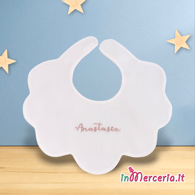 Bavetta fiore per Battesimo Anastasia